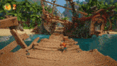 Crash Bandicoot 4 3d Platformer GIF - Crash Bandicoot 4 3d Platformer Pirate Ship GIFs