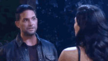 a man and a woman are looking at each other and the woman is saying `` to save somebody else 's life ''