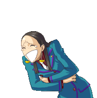 Ace Attorney Laugh Sticker - Ace Attorney Laugh Lol Stickers