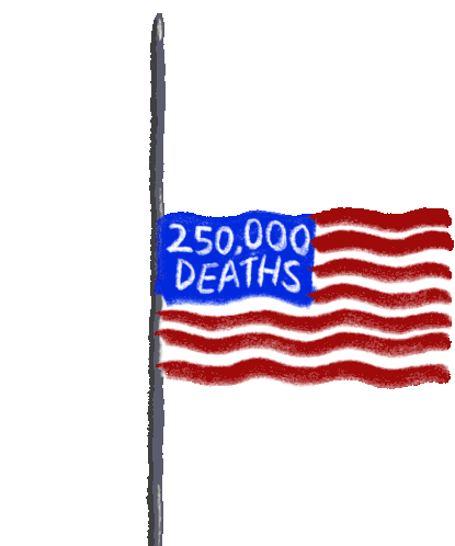 250000deaths American Flag Sticker - 250000deaths American Flag Us Flag Stickers