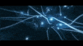 a computer generated image of a brain with a lot of lines