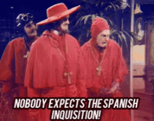 Spanish Inquisition Surprise GIF - Spanish Inquisition Surprise Monty Python GIFs