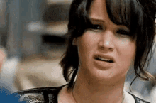 Jennifer Lawrence Pone Cara De Estar Disgustada GIF - Disgustada Me Ofendes Ofendida GIFs