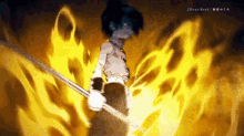 shaman king trailer anime sword fire