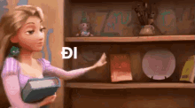 Cong Chua Disney GIF - Công Chúa Disney đi Học Lấy Sách GIFs