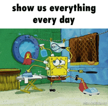 Spongebob Squarepants Show Us Everything Every Day GIF