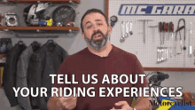 Tell Us About Your Riding Experiences Justin Dawes GIF - Tell Us About Your Riding Experiences Justin Dawes Motorcyclist GIFs