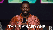 This Is A Hard One Baron Vaughn GIF - This Is A Hard One Baron Vaughn The Great Debate GIFs