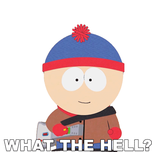 What The Hell Stan Sticker - What The Hell Stan South Park Stickers