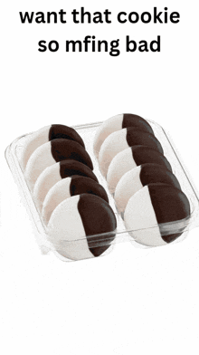 a tray of cookies with the words " want that cookie so mfing bad " on the bottom