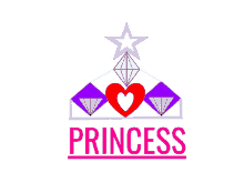 princess crown crystals diamond star