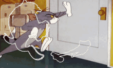Tom And Jerry Catch Game GIF - Tom And Jerry Catch Game Open Door GIFs