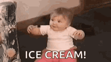 Baby Ice Cream GIF - Baby Ice Cream Excited GIFs