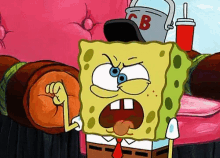 Spongebob Blah Blah Blah GIF - Spongebob Blah Blah Blah Annoyed GIFs