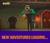 an advertisement for sonic the hedgehog shows a man in a green shirt
