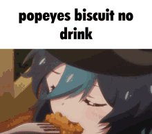 Popeyes Biscuit No Drink GIF - Popeyes Biscuit No Drink GIFs