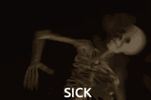 skeleton cool sick