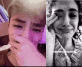 Nayeonrrie Emmyrossumcrying GIF - Nayeonrrie Emmyrossumcrying Xiaojun Crying GIFs