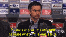Jose Mourinho Special One GIF - Jose Mourinho Special One Please Dont Call Me Arrogant Because What Im Saying Is True GIFs