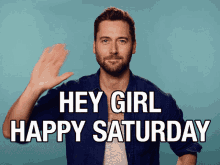 Hey Girl Happy Saturday GIF - Hey Girl Happy Saturday Wave GIFs