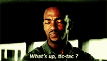 Anthony Mackie GIF - Anthony Mackie Whats Up Tic Tac GIFs