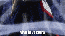 a cartoon character with the words viva la vectoria written on it