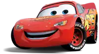 a red lightning mcqueen from the movie cars