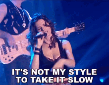 Its Not My Style To Take It Slow Shania Twain GIF - Its Not My Style To Take It Slow Shania Twain Im Not In The Mood Song GIFs
