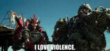 Transformers Hound GIF - Transformers Hound I Love Violence GIFs
