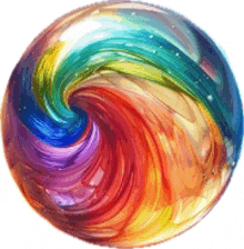 Marble Colorful Swirl Marble GIF