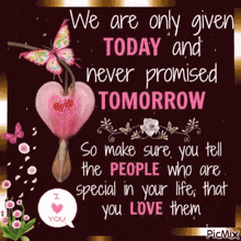 quotes today tomorrow love