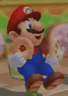 Mario Donuts GIF - Mario Donuts Eating GIFs