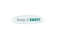 a sticker that says keep it easy on it