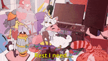 Anime Kamiko Kana GIF - Anime Kamiko Kana Rest I Need Yes Rest GIFs