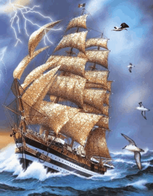Ship Storm GIF - Ship Storm Lightning GIFs
