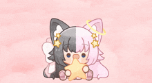 a cartoon drawing of a girl holding a star with the words thank you for joining below her