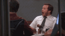 Ooooooo!!! - Parks And Recreation GIF - Surprise Surprised Andydwyer GIFs