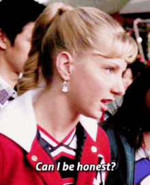 Glee Brittany Pierce GIF - Glee Brittany Pierce Can I Be Honest GIFs