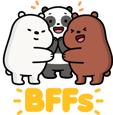 Friends Ice Bear Sticker