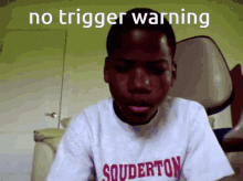 Black Kid Gets Scared No Trigger Warning GIF - Black Kid Gets Scared No Trigger Warning GIFs