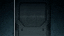 a man is standing in a doorway with a collar around his neck