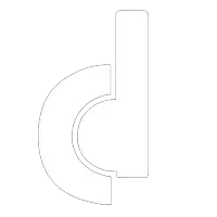 a gray background with a white letter p on it
