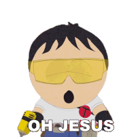 Oh Jesus Toolshed Sticker - Oh Jesus Toolshed Stan Marsh Stickers