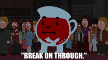 Family Guy Kool Aid Man GIF - Family Guy Kool Aid Man Break On Through GIFs