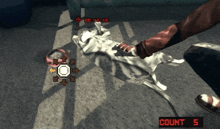 a screenshot of a video game with the number 5 on the bottom right