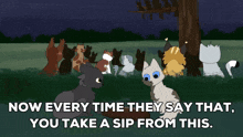 Warriors Warrior Cats GIF - Warriors Warrior Cats Drinking Game GIFs