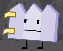 a cartoon character with a sad face and a crown on his head