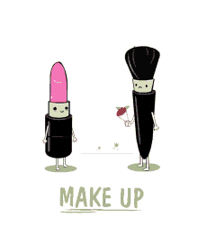brush lipstick