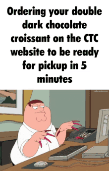 Peter Griffin Ordering GIF - Peter Griffin Ordering Online GIFs