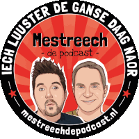 a logo for meester de ganse daag de podcast